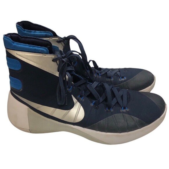 Nike Hyperdunk Men’s Shoes Navy Blue And White Size 13 2015 - Picture 4 of 10